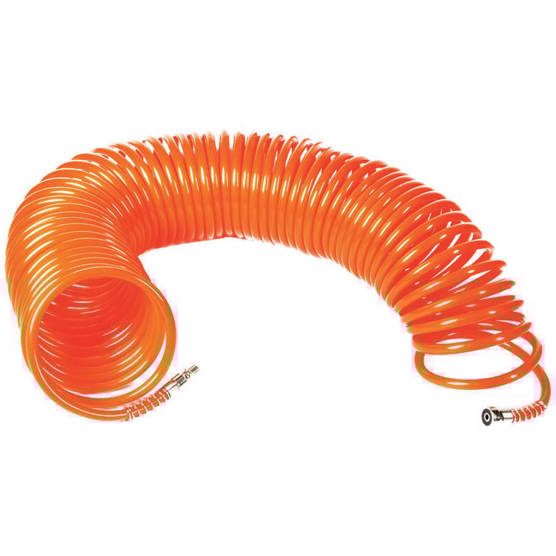 foto del prodotto excel tubo a spirale per compressori con attacco rapido baionetta mm.6x8 mt.15