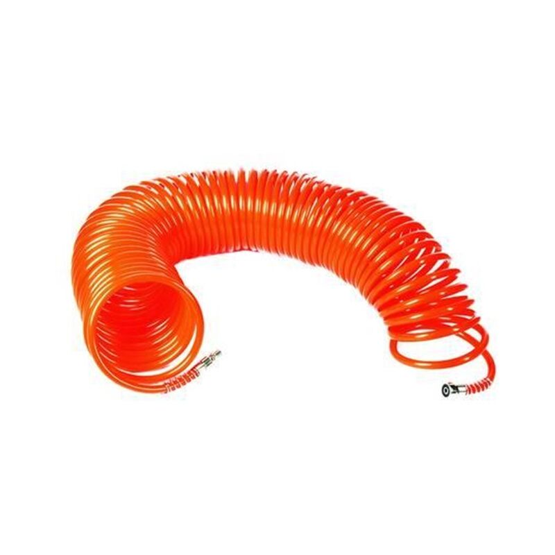 foto del prodotto excel tubo spiralato per compressori con attacco rapido baionetta mm.6x8 mt.15