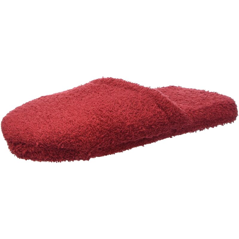 foto del prodotto excelsa caldo pantofole da bagno donna, spugna, rosso, 27.5 x 11 x 3 cm