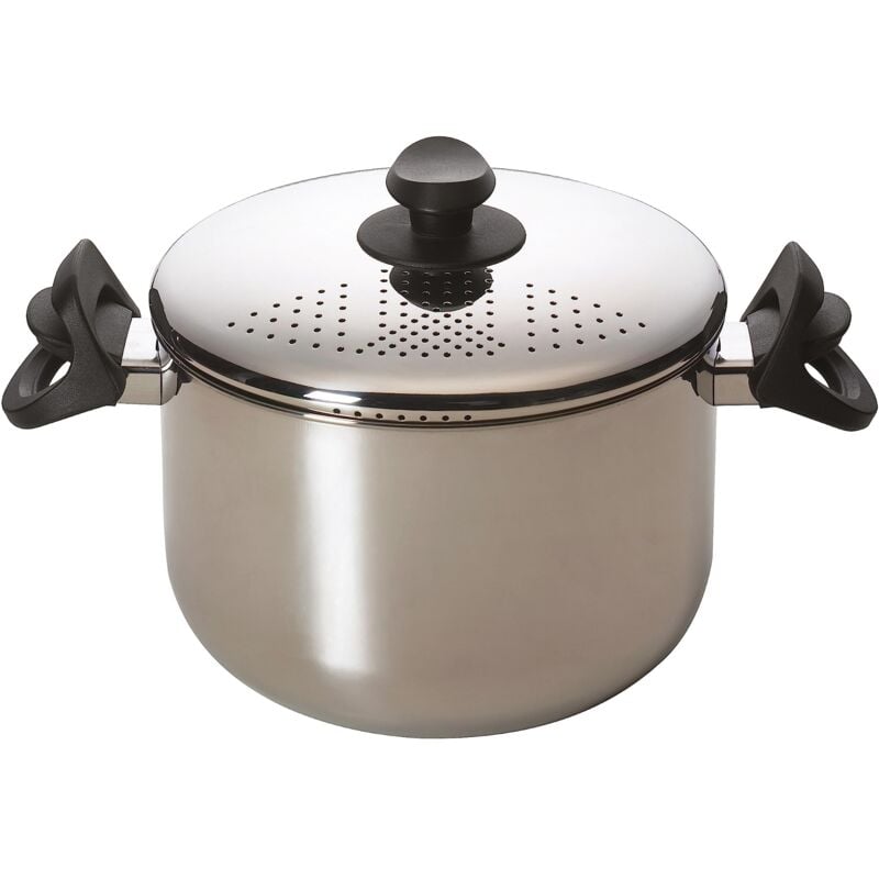 foto del prodotto excelsa cuoci scola pentola cuoci pasta, acciaio, argento, 22 cm