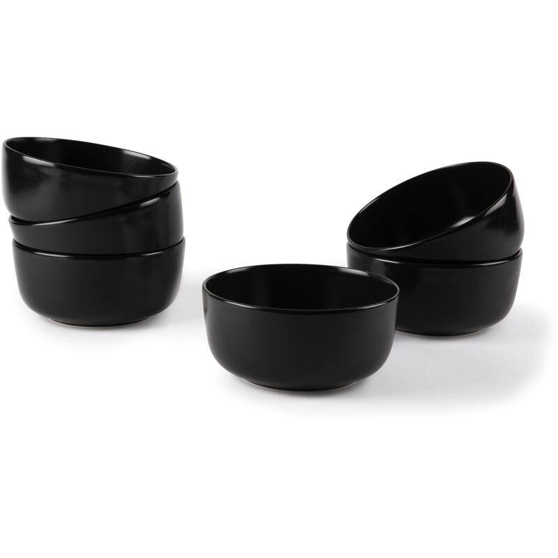 foto del prodotto excelsa nordic set 6 coppette, ceramica, nero, capacit 625 ml., effetto matt