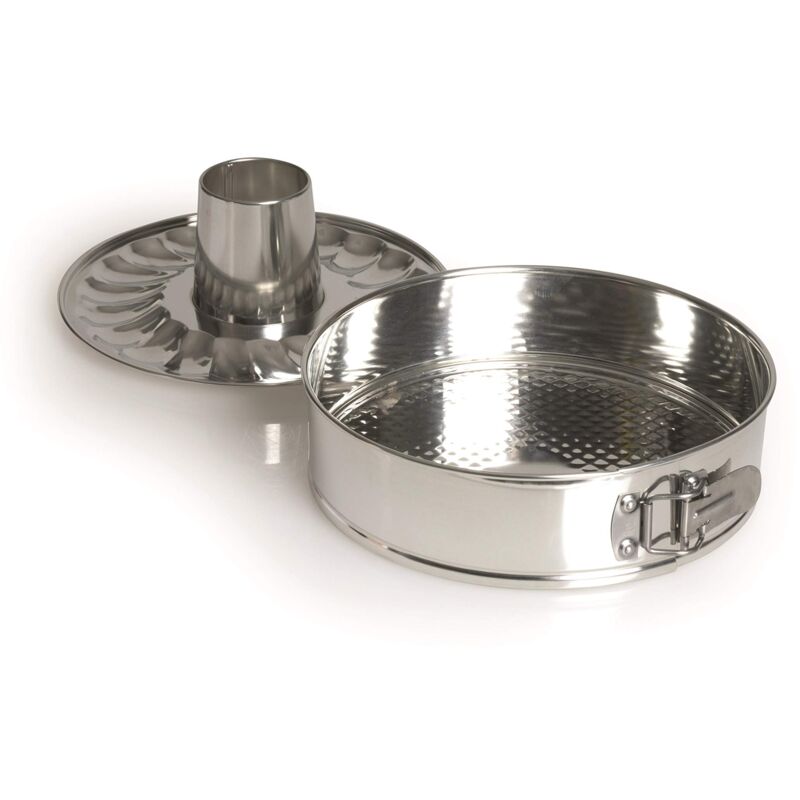 foto del prodotto excelsa silver baking tortiera apribile 24 cm, acciaio, argento