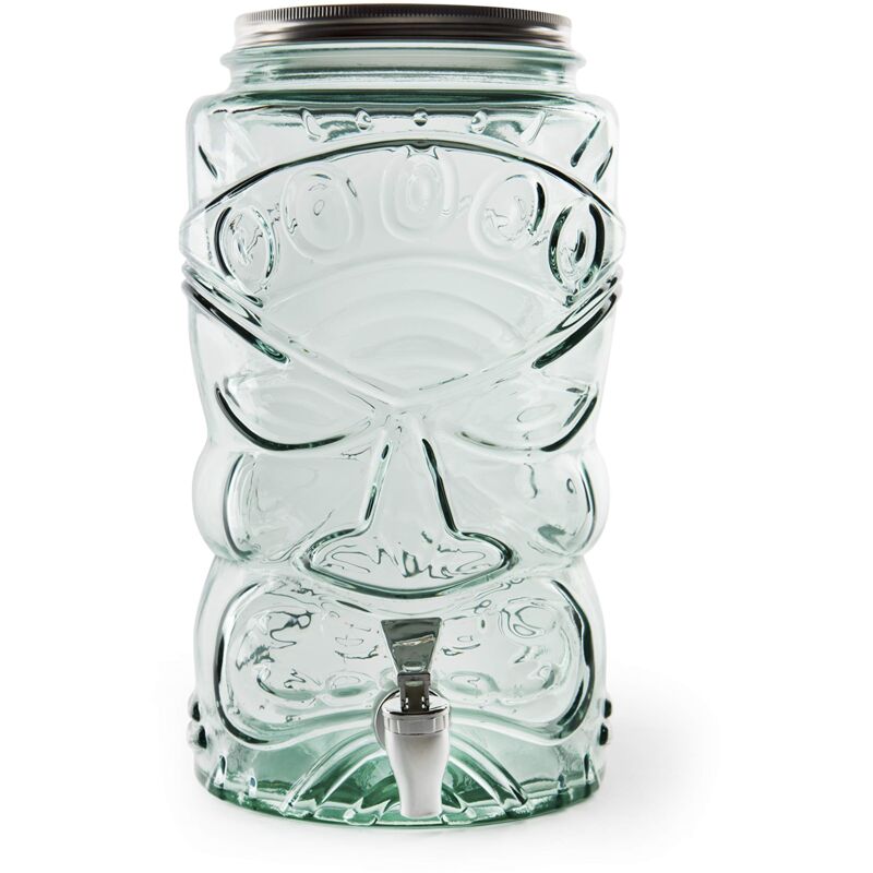 foto del prodotto excelsa tiki dispenser bevande con rubinetto, vetro ricicalto, 6 litri