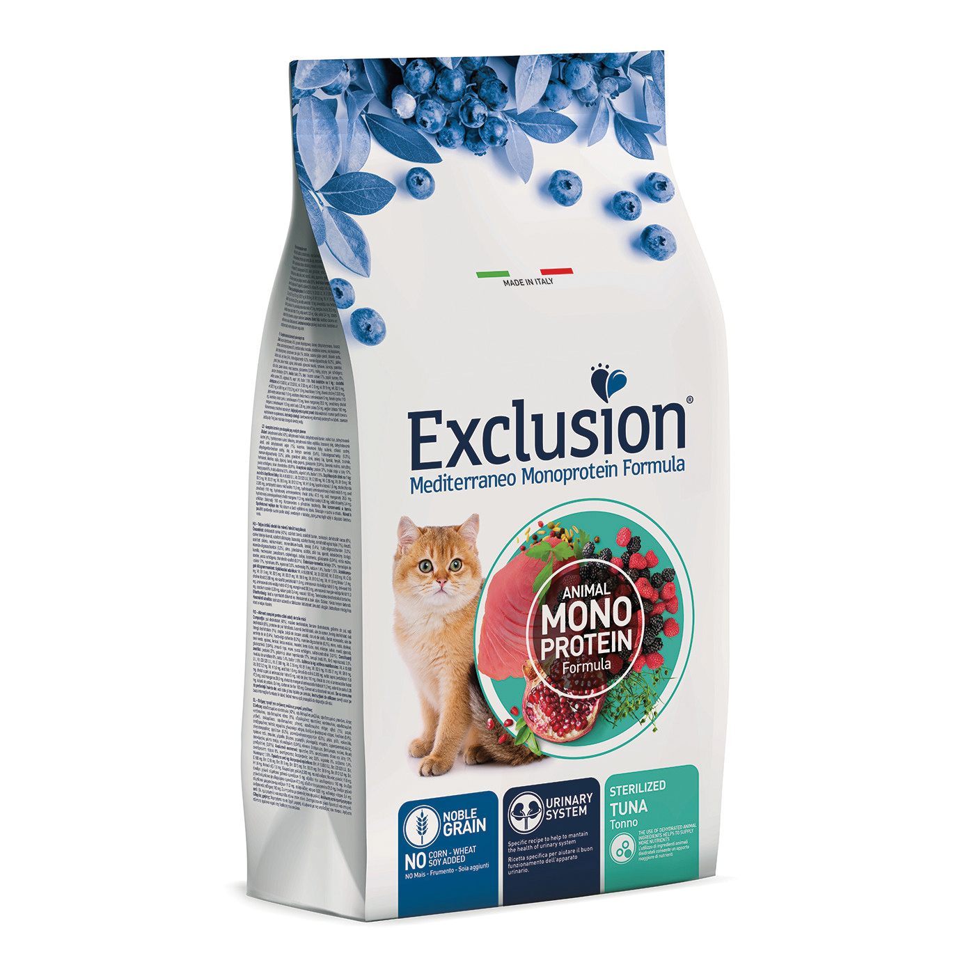 foto del prodotto exclusion gatto mediterraneo adulto sterilizzato tonno 1,5 kg temporaneamente mancante dall'azienda produttrice