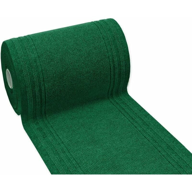 foto del prodotto exit toys tappeto passatoia antiscivolo cucina interno esterno corridoio scala assorbente verde 67x100 cm