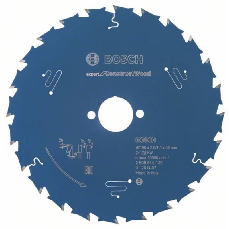 foto del prodotto expert for construct lama circolare per legno 30mm - 190 x 30 x 2,0 mm, 24 - 2 608 644 139