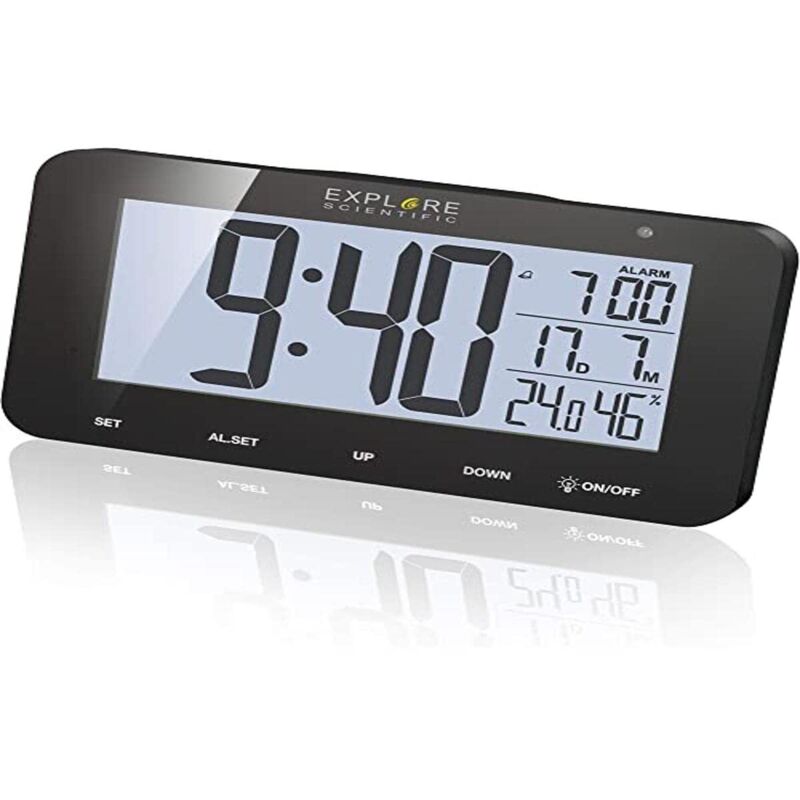 foto del prodotto explore scientific rdc1004blk sveglia digitale nero