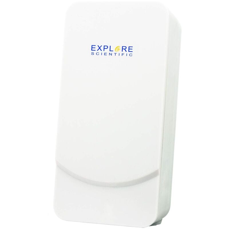 foto del prodotto explore scientific - st1003h sensore wireless per temperatura e umidità, montaggio a parete o con supporto da tavolo, bianco