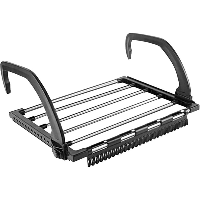 foto del prodotto express dryer, asciugatrice per radiatore in acciaio, stendibiancheria pieghevole in acciaio inossidabile per balcone, davanzale, recinzione,