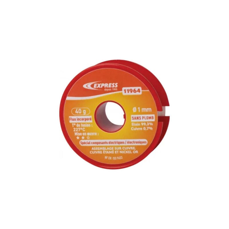 foto del prodotto express saldatore a stagno per componenti elettrici elettronici, 40g.