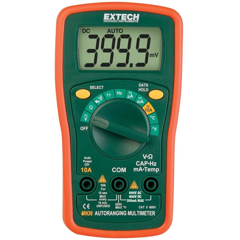 foto del prodotto extech mn36 mini multimetro digitale