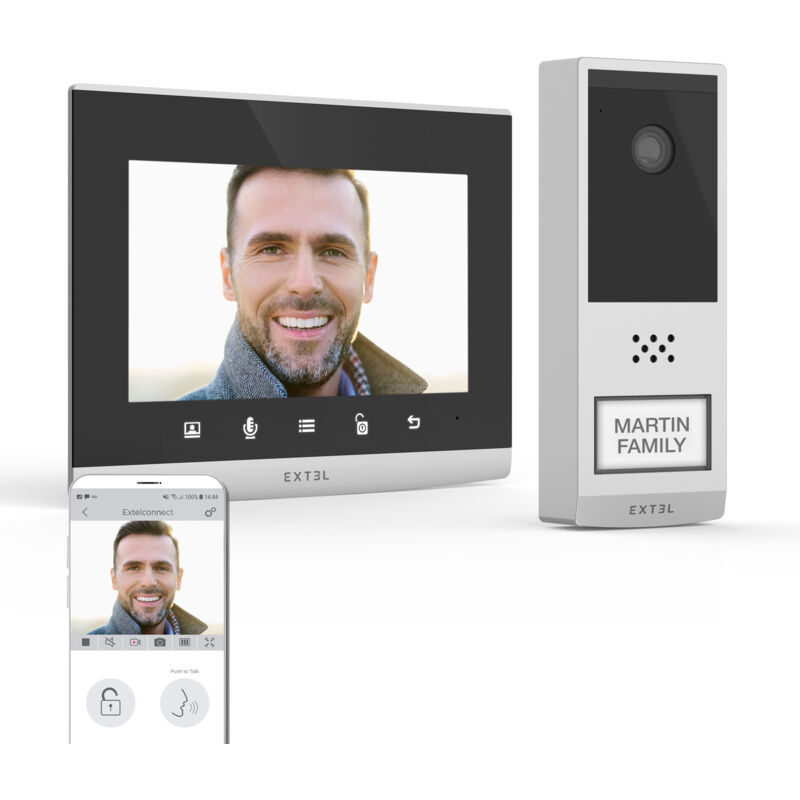 foto del prodotto extel videotelefono connesso senza fili, a lunga portata 350 metri wave 2 720321