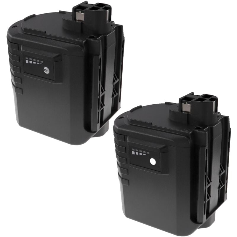 foto del prodotto extensilo 2x batteria compatibile con bosch gbh 24vre, gbh24vre, gbh24vrf attrezzi da lavoro 3300 mah, nimh, 24 v 