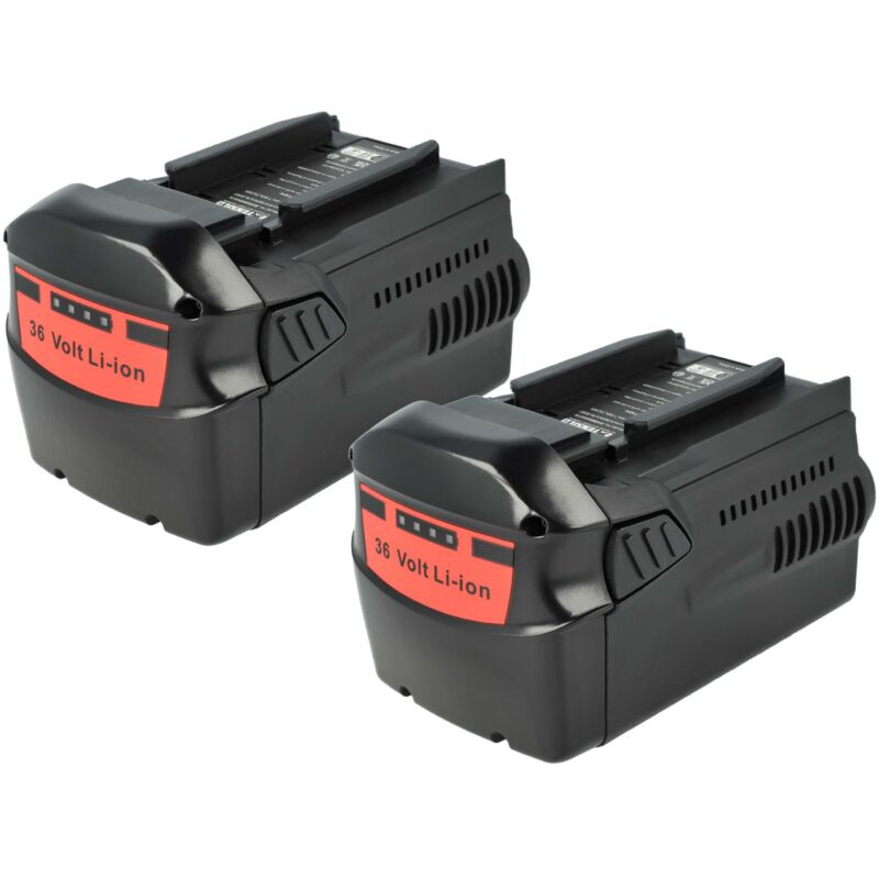 foto del prodotto extensilo 2x batteria compatibile con hilti te6 a36, te 6a, te6a, te 6 a36 avr, te 500 a36, cpc 36v utensile elettrico 7000 mah, li ion, 36 v 