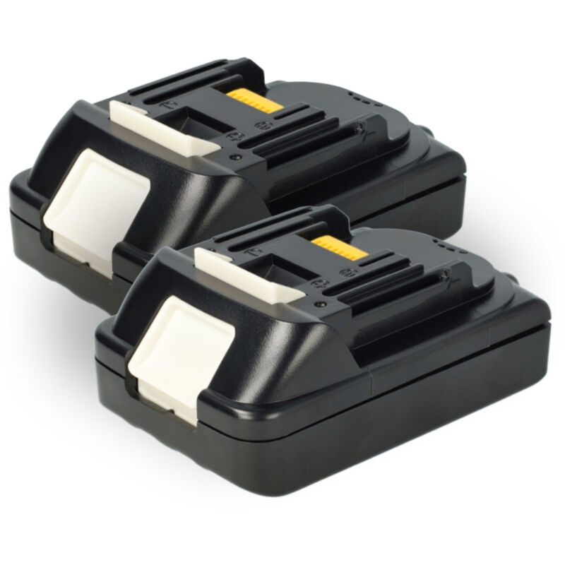 foto del prodotto extensilo 2x batteria compatibile con makita xag06z, xag06mz, xbp02z, xbp01z, xdt01, xdt01z, xag03z utensile elettrico 2500 mah, li ion, 18 v 