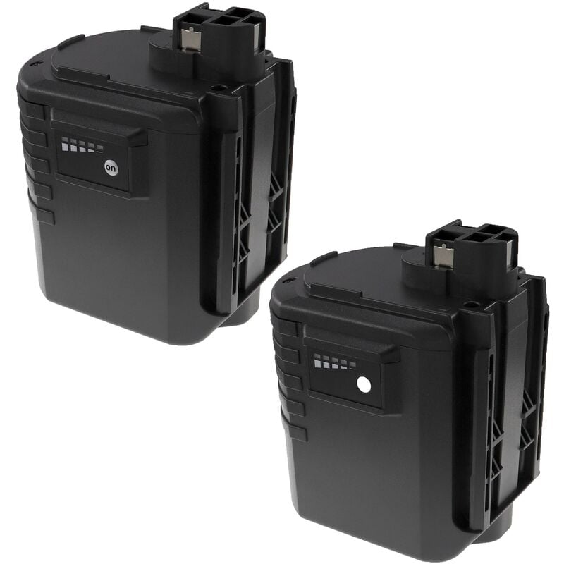 foto del prodotto extensilo 2x batteria compatibile con w rth abh 20, abh 20 sle attrezzi da lavoro 3300 mah, nimh, 24 v 