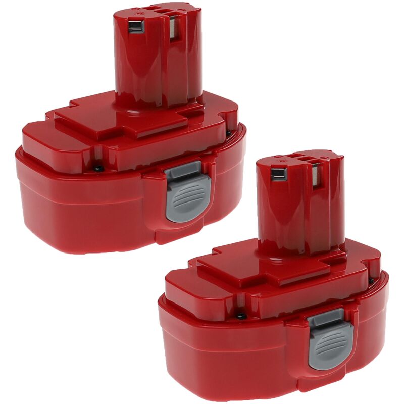 foto del prodotto extensilo 2x batteria sostituisce makita 1835f, 192828 1, 192829 9, 1822, 1823, 1833, 1834, 1835 per attrezzi da lavoro 3300 mah, nimh, 18 v 