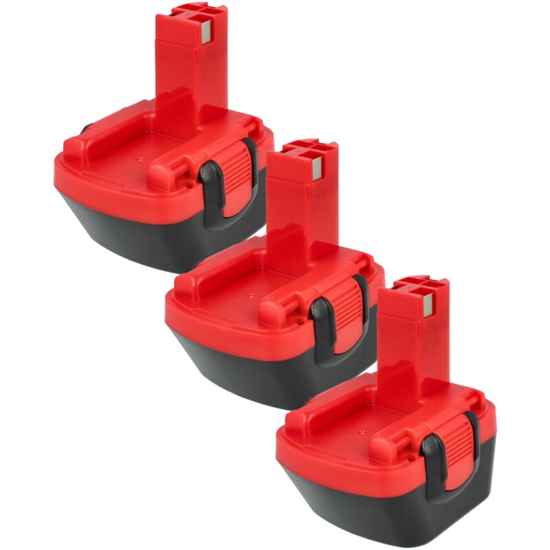 foto del prodotto extensilo 3x batteria compatibile con bosch psr 12ve, psr 12, psb 12 ve 2 utensile elettrico 3300 mah, nimh, 12 v 