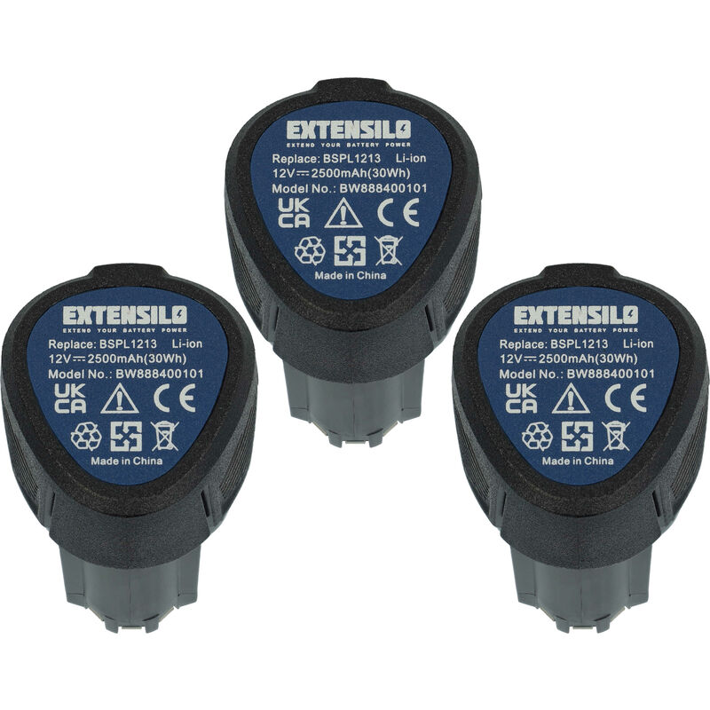 foto del prodotto extensilo 3x batteria compatibile con hendi coltello per kebab 2500 mah, li ion, 12 v 