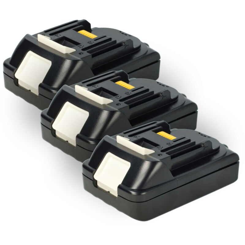 foto del prodotto extensilo 3x batteria compatibile con makita ddf480rf, ddf456z, ddf459rf3j, ddf458z, ddf459rmj, ddf480 utensile elettrico 2500 mah, li ion, 18 v 