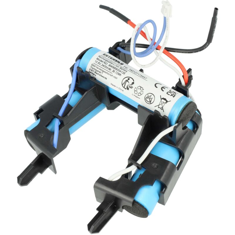 foto del prodotto extensilo batteria compatibile con aeg cx7, cx7 21db, cx7 21eb, ag3103, cx7 21ebk, ag3101, 900940866 home cleaner 3400mah, 10,8v, li ion 