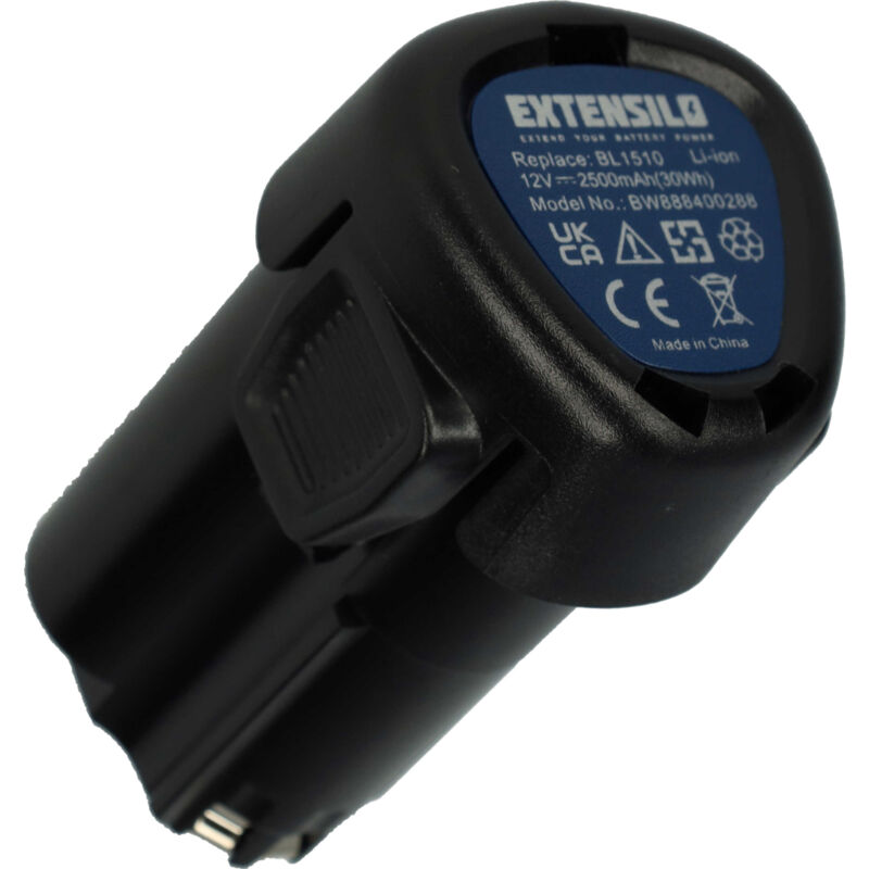 foto del prodotto extensilo batteria compatibile con black decker psl12 attrezzo da lavoro 2500 mah, li ion, 12 v 