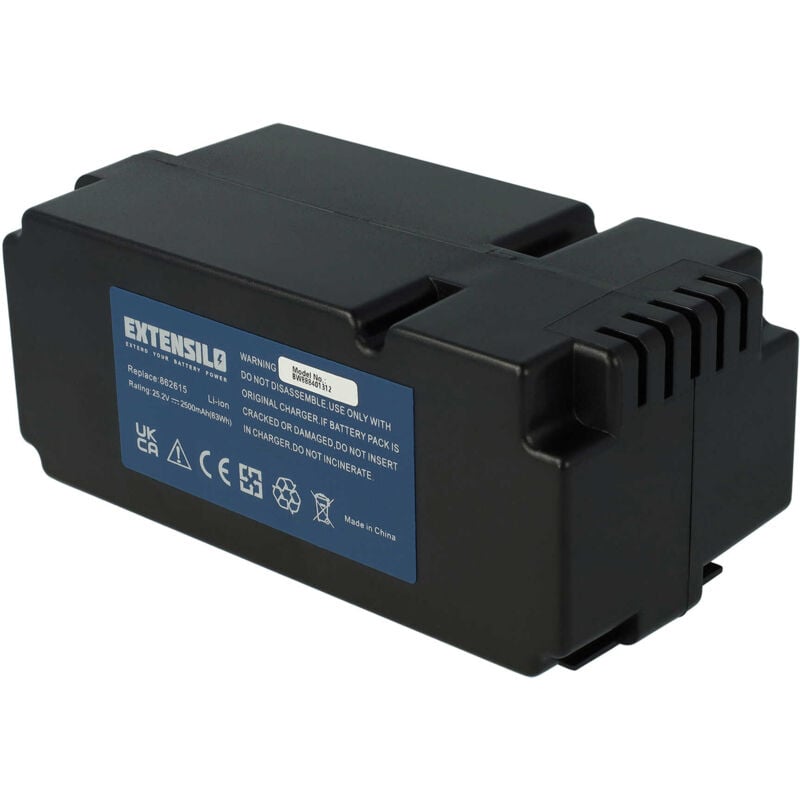 foto del prodotto extensilo batteria compatibile con ferrex r800 easy tagliaerba, robot tagliaerba 2500mah, 25,2v, li ion 