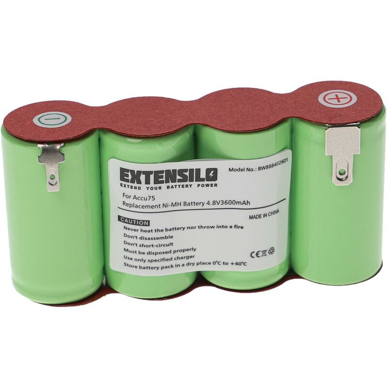 foto del prodotto extensilo batteria compatibile con gardena accu45 8816 sfoltirami tagliasiepi cesoia elettrica 3600mah, 4,8v, nimh 