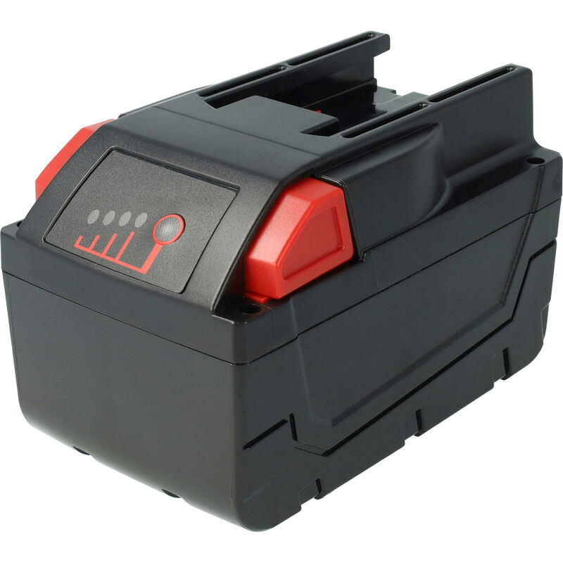 foto del prodotto extensilo batteria compatibile con milwaukee hd28 sx, hd28 vc 0, m28 wl led, v28 bs, v28 cs utensile elettrico, aspirapolvere 5000 mah, li ion, 28