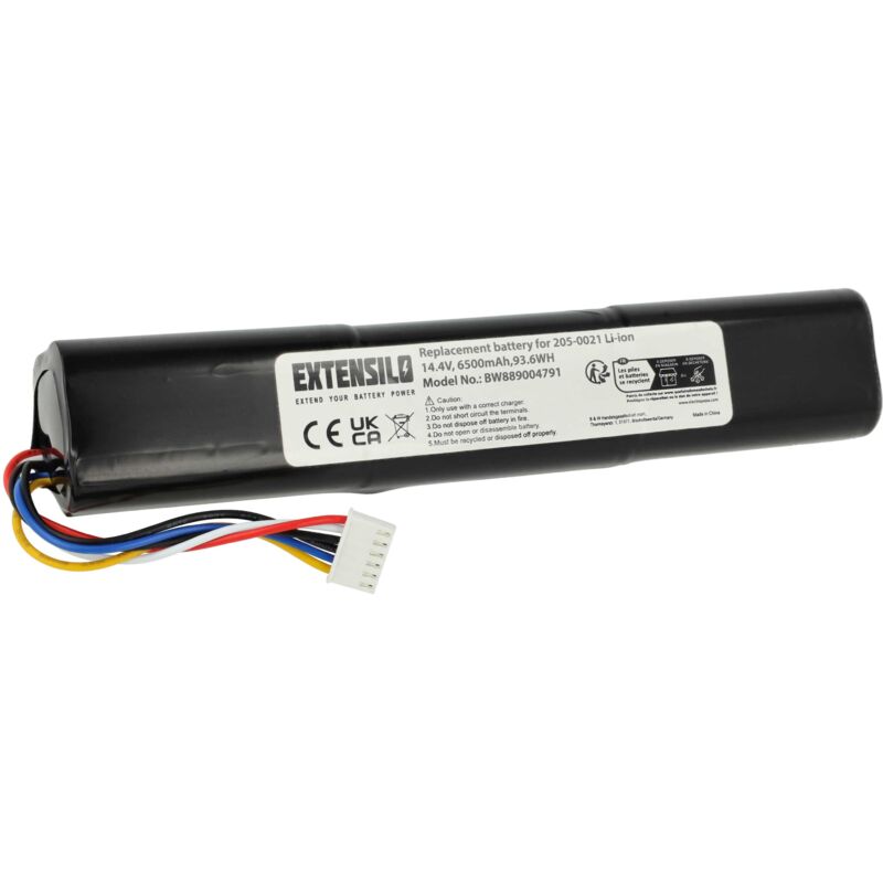 foto del prodotto extensilo batteria compatibile con neato d 8, 9, 10 home cleaner nero 6500mah, 14,4v, li ion 