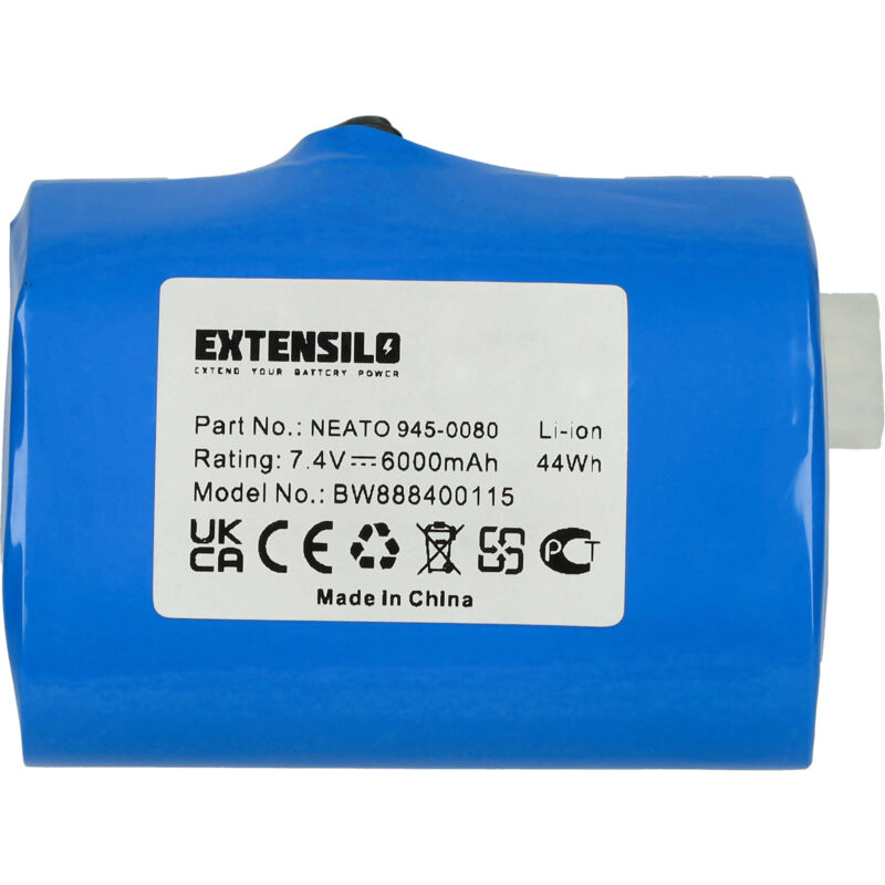 foto del prodotto extensilo batteria compatibile con vorwerk vx100 aspirapolvere 6000mah, 7,4v, li ion 