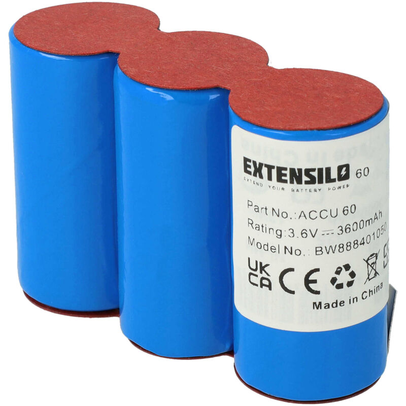immagine 0 del prodotto extensilo batteria compatibile con wolf garten 7084889 3600mah, 3,6v, nimh 