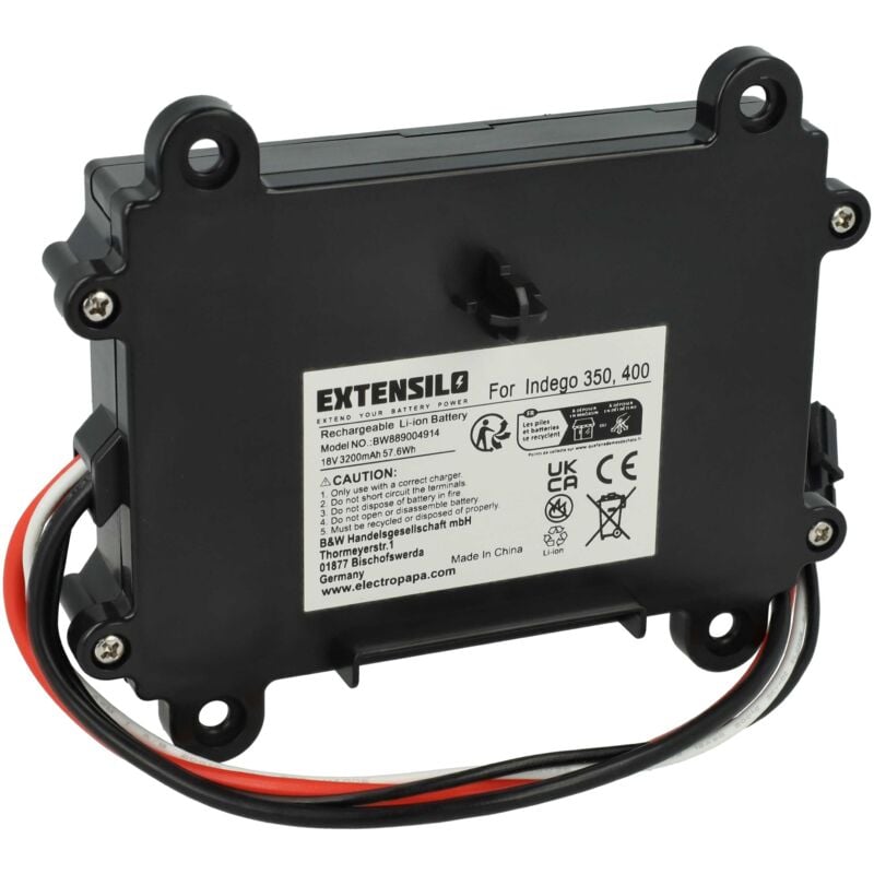 foto del prodotto extensilo batteria sostituisce bosch f 016 104 898, f016104898, f016l69176 per robot tagliaerba 3,2ah 18v li-ion