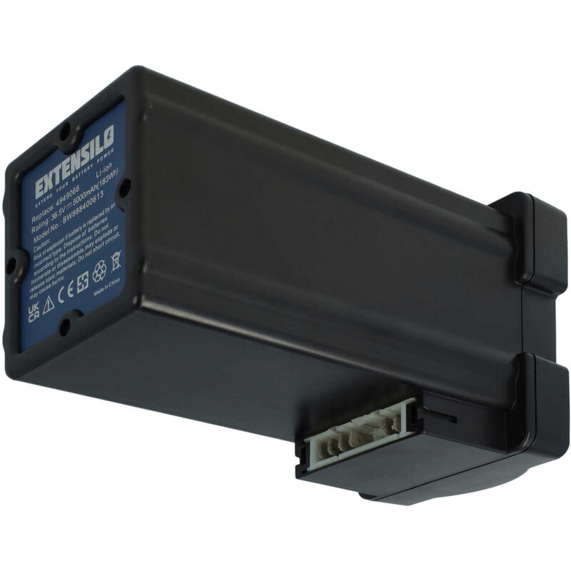 foto del prodotto extensilo batteria sostituisce wolf garten 4919 096, 4949066, 4937065, 4919096, 4919065, 4919066 per rasaerba 5000mah 36,5v li ion