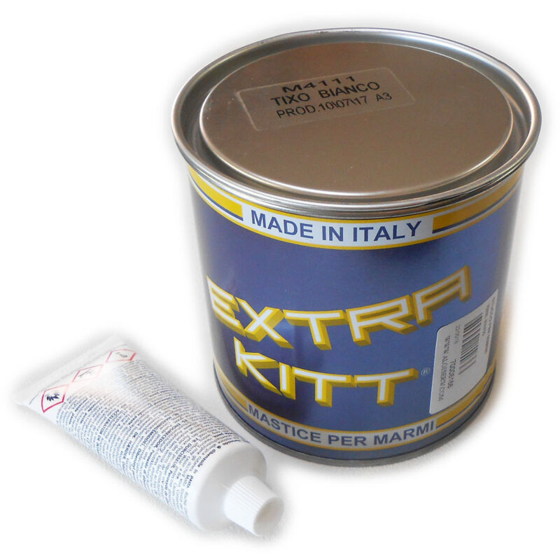 foto del prodotto extra kitt 750ml mastice stucco bianco per marmo