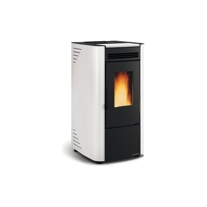 foto del prodotto extraflame ketty evo stufa a pellet libera installazione 6,5kw bianca