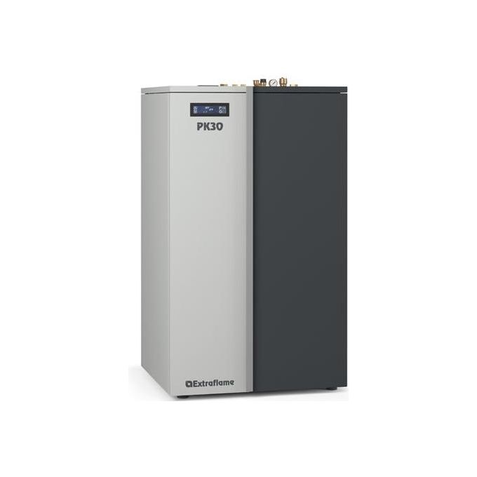 foto del prodotto extraflame pk 30 caldaia a pellet 30kw serbatoio da 75kg controllo wi fi
