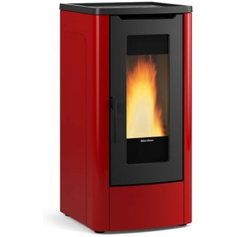 foto del prodotto extraflame stufa a pellet ventilata dahiana 5.0 bordeaux