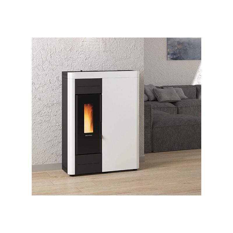 foto del prodotto extraflame stufa a pellet virna idro 14 kw bianco