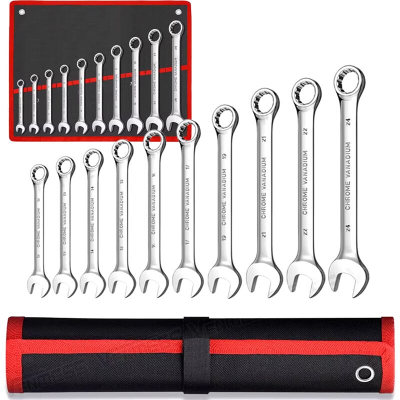 foto del prodotto extralink zestaw kluczy p asko oczkowych 10 el. klucze p askie oczkowe etui 8 24 mm 1292