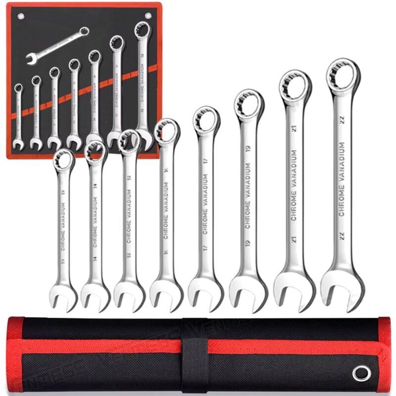 foto del prodotto extralink zestaw kluczy p asko oczkowych 8 el. klucze p askie oczkowe etui 8 22 mm 1291