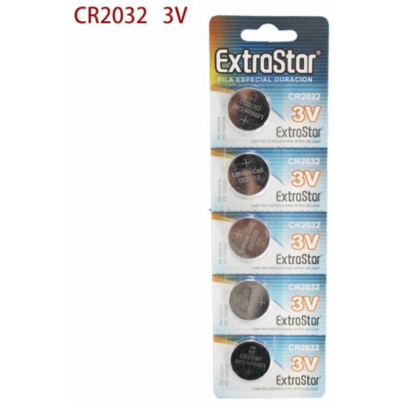 foto del prodotto extrastar batterie a bottone cr2032 3v litio conf. 5pz
