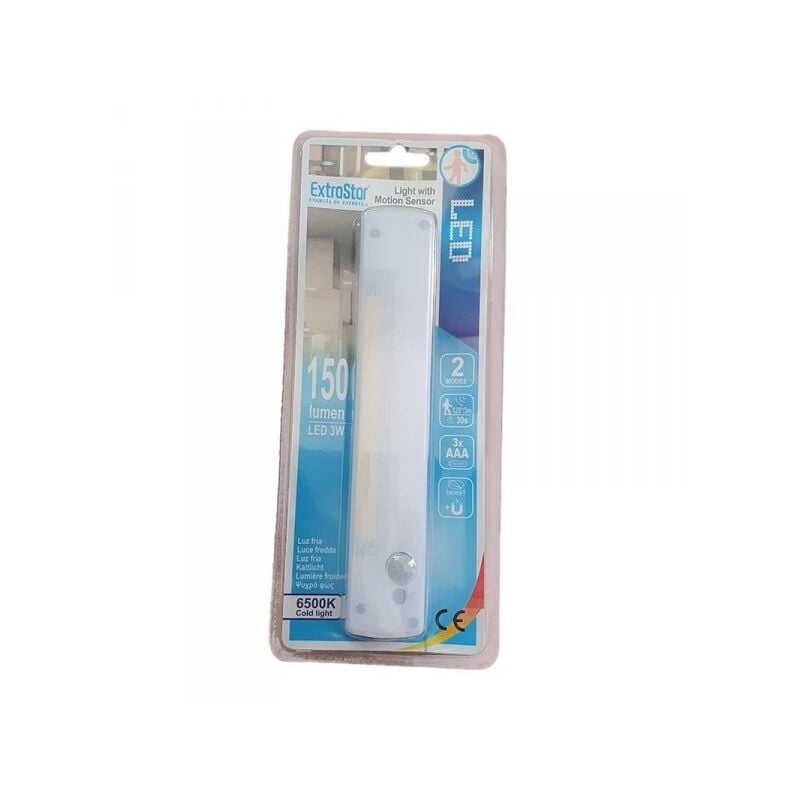 foto del prodotto extrastar lampada led con sensore a movimento 2 modalit lampada notturna con luce bianco freddo 6500k 150lm 3w 19035mm