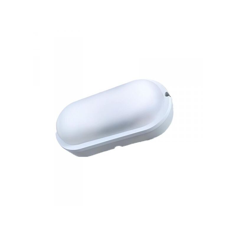 foto del prodotto extrastar plafoniera led lampada da parete soffitto ip54 ovale 12w 1155lm 3000k bulkhead per condominio 199x97x47mm