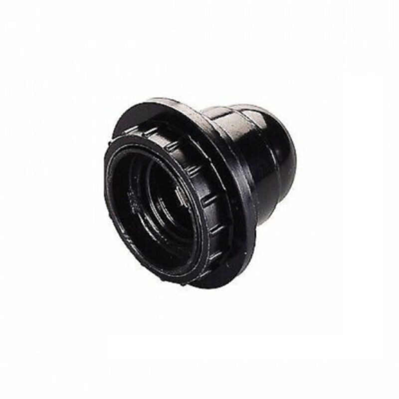 foto del prodotto extrastar portalampada portalampade nero con ghiera e27 lampadari