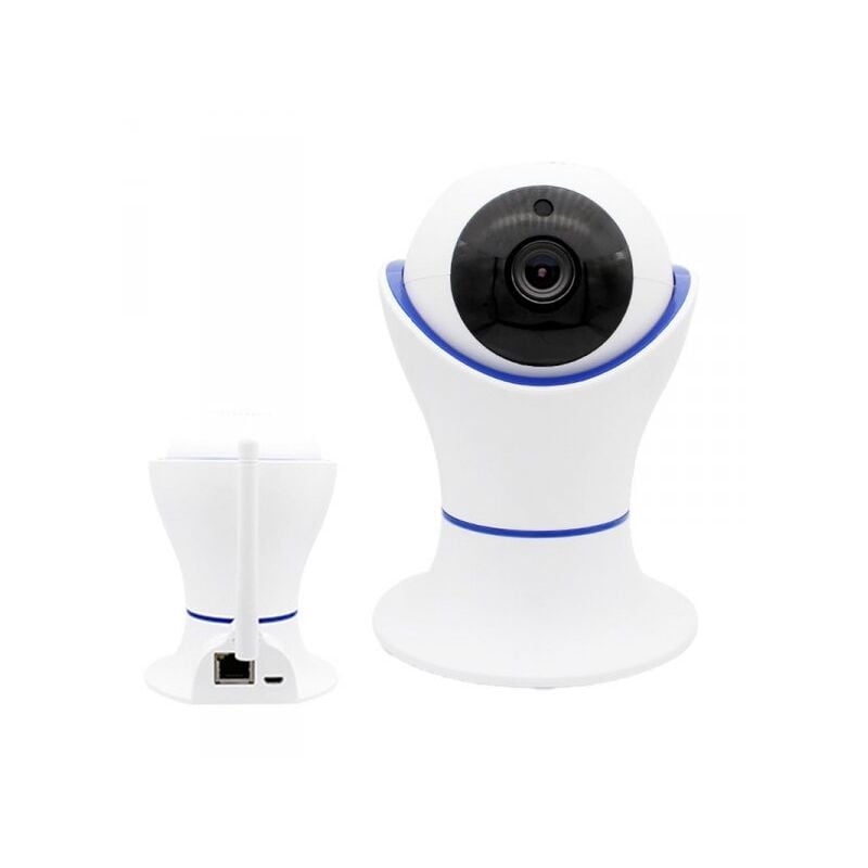 foto del prodotto extrastar telecamera wi fi interno 2mp full hd 355 gradi con zoom ottico videocamera sorveglianza con sensore di movimento audio bidirezionale
