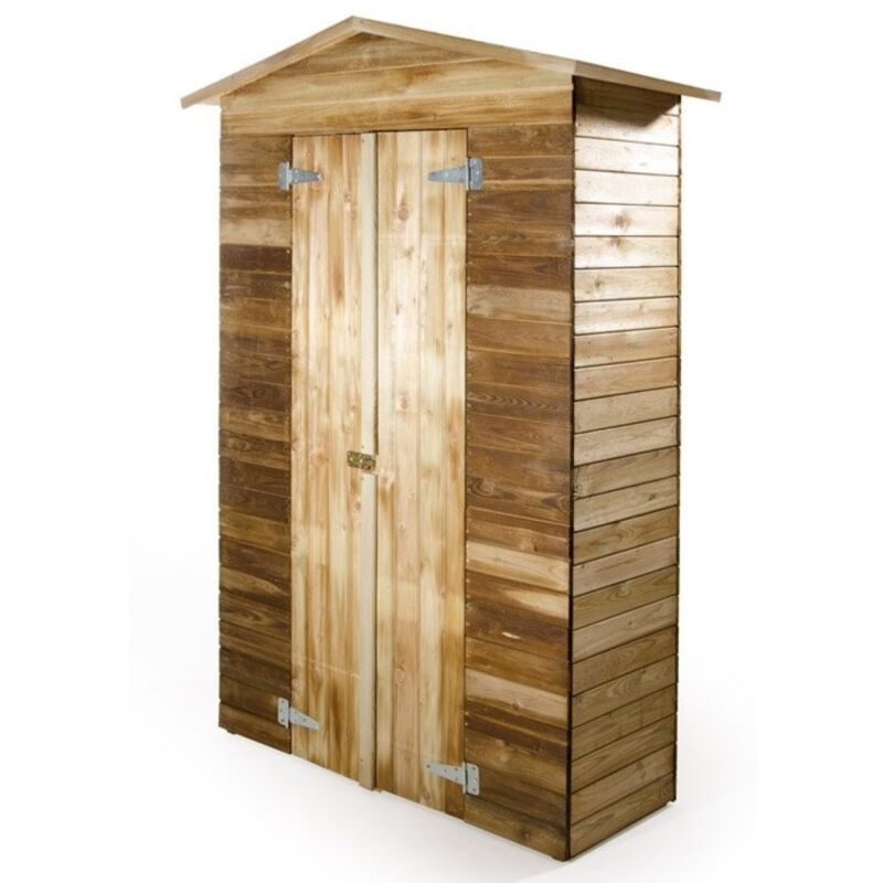 foto del prodotto ezooza armadio in legno da giardino esterno medium 135x61x201 cm biacchi ettore