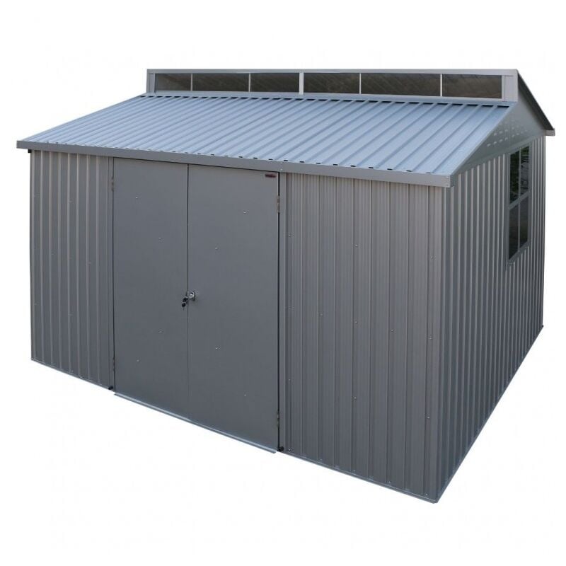 foto del prodotto ezooza casetta in alluminio alu 10 x8 duramax 323 x 243 x 235 cm colore grigio
