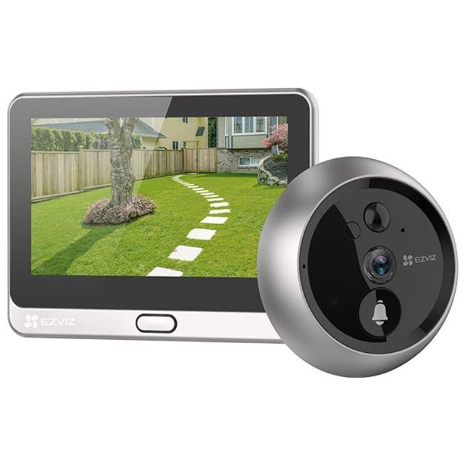 foto del prodotto ezviz dp2 spioncino con videocitofono integrato senza fili