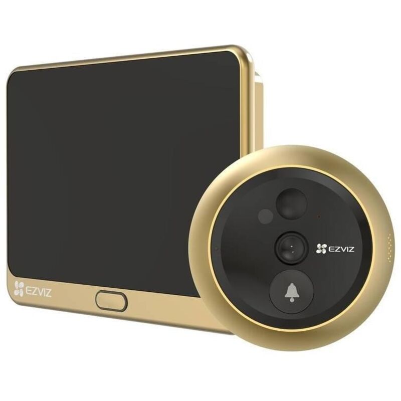 foto del prodotto ezviz - dp2c gold spioncino con videocitofono integrato 4.3